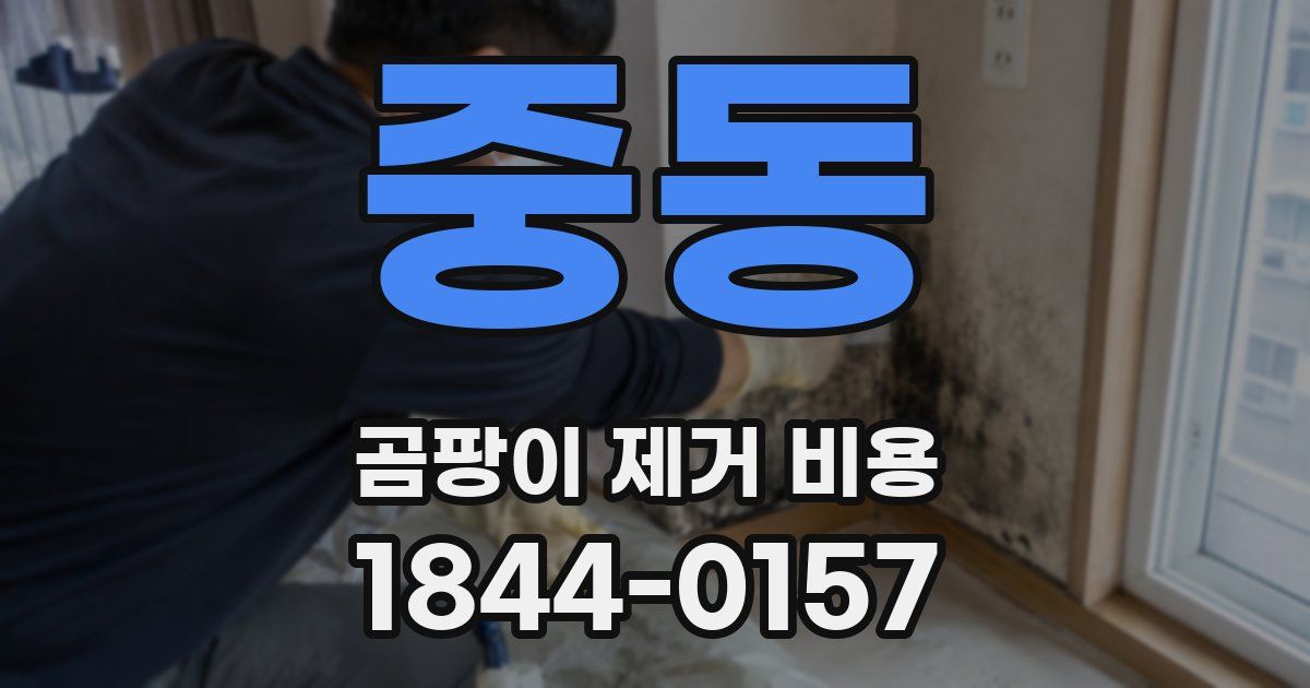 중동 곰팡이 제거 비용