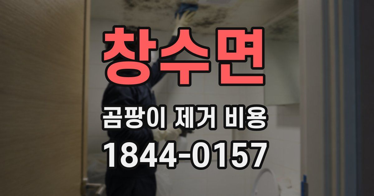 창수면 곰팡이 제거 비용