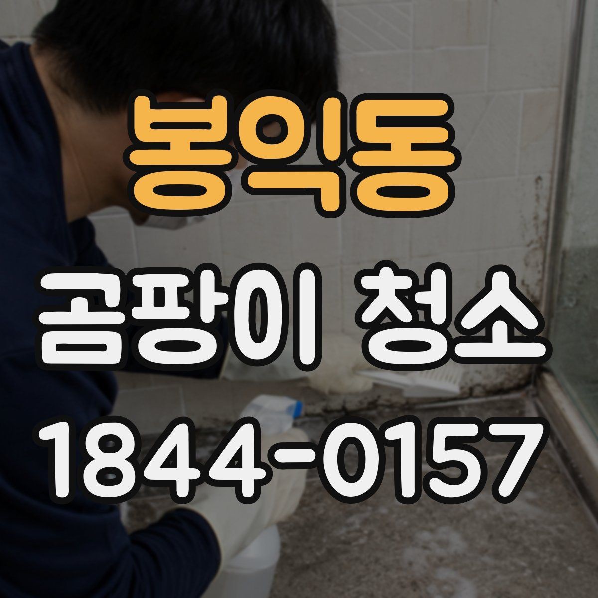 봉익동 곰팡이 청소 제거제 사용 전 마른 수건과 브러시 준비하기