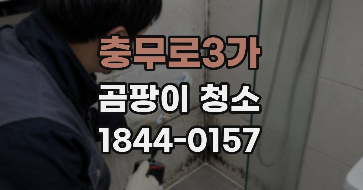 충무로3가 곰팡이 청소