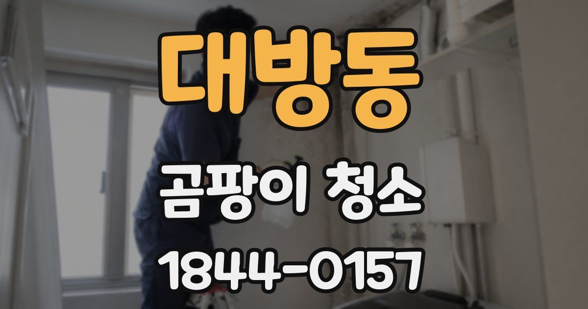 대방동 곰팡이 청소