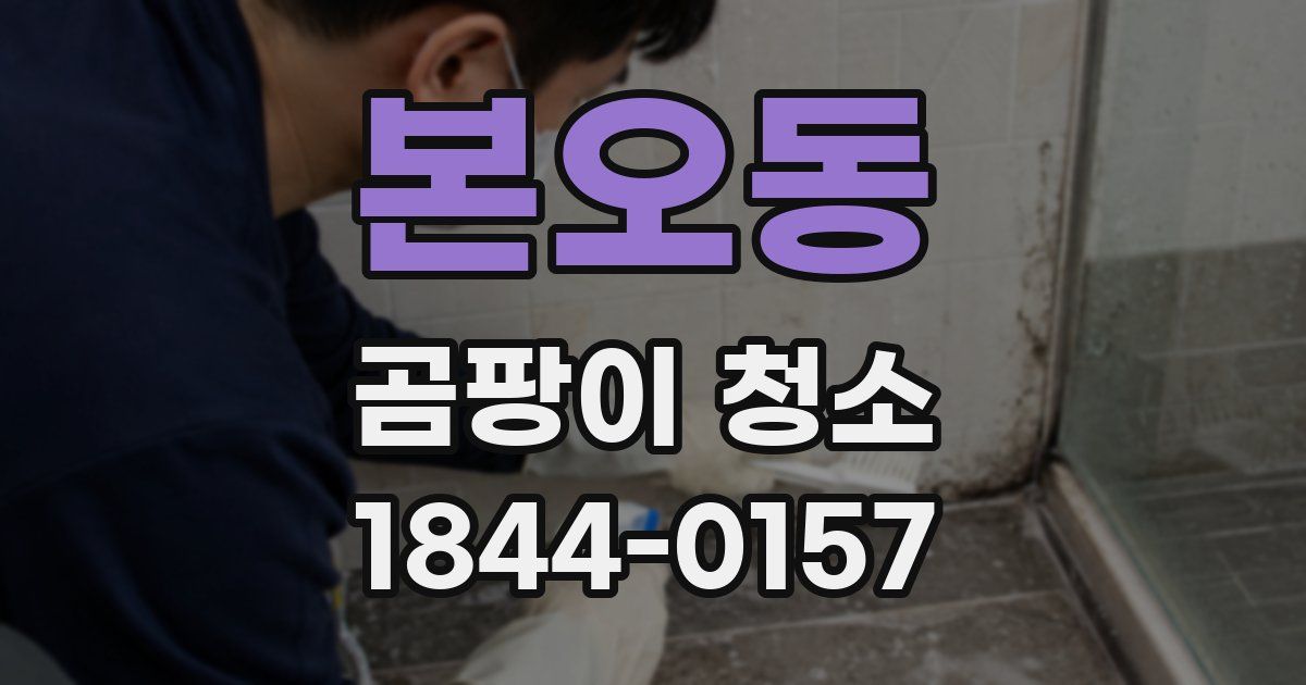 본오동 곰팡이 청소