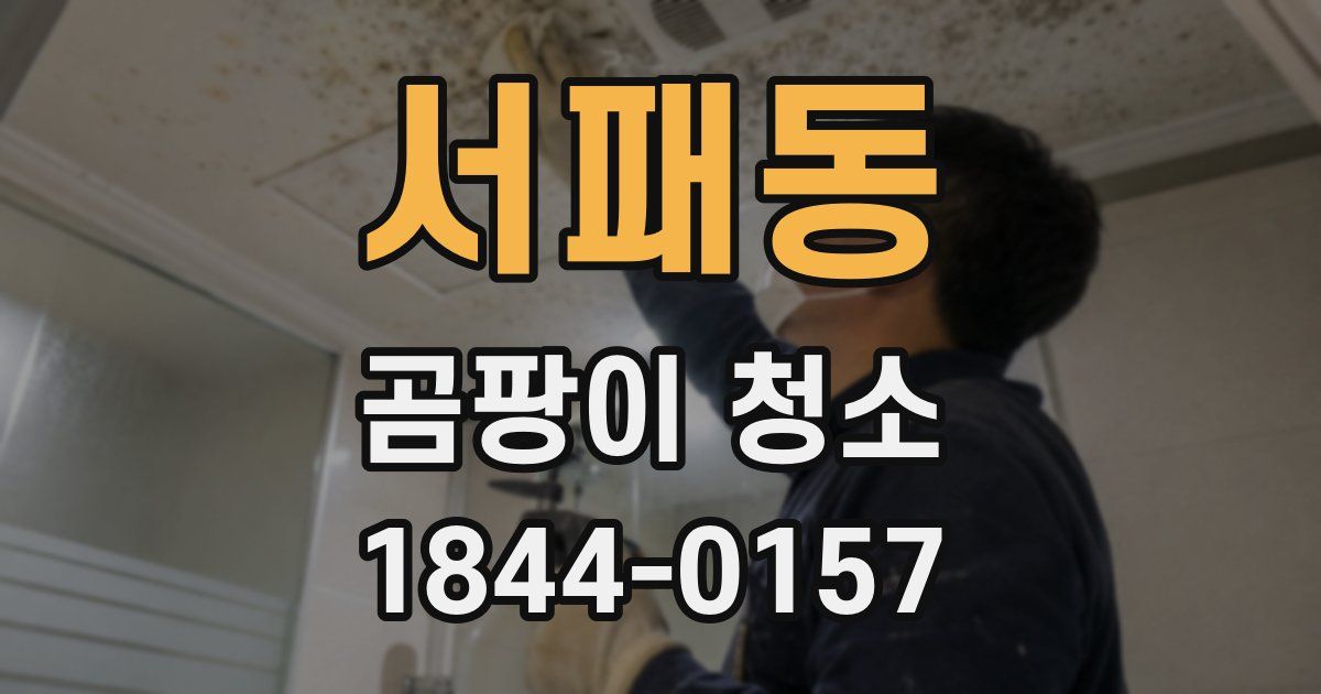 서패동 곰팡이 청소