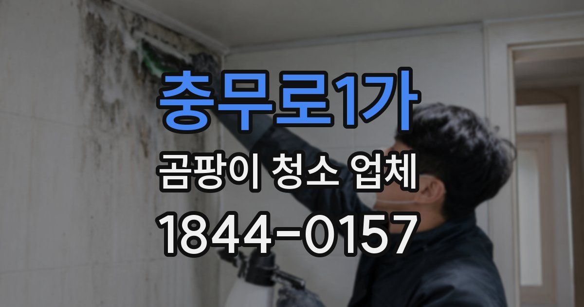 충무로1가 곰팡이 청소 업체