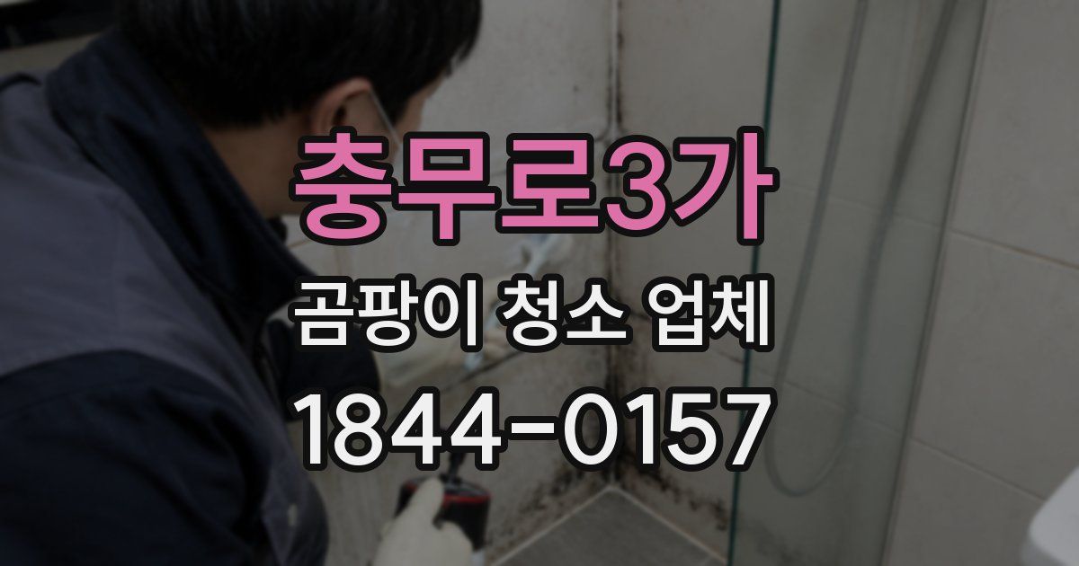 충무로3가 곰팡이 청소 업체