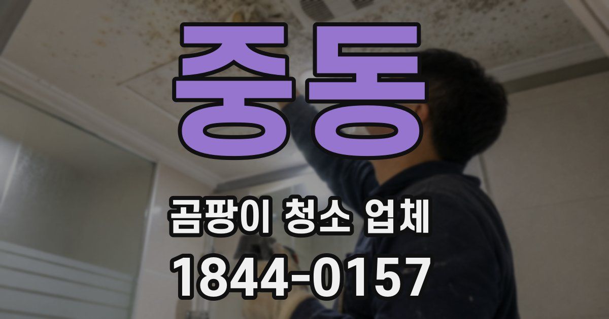 중동 곰팡이 청소 업체