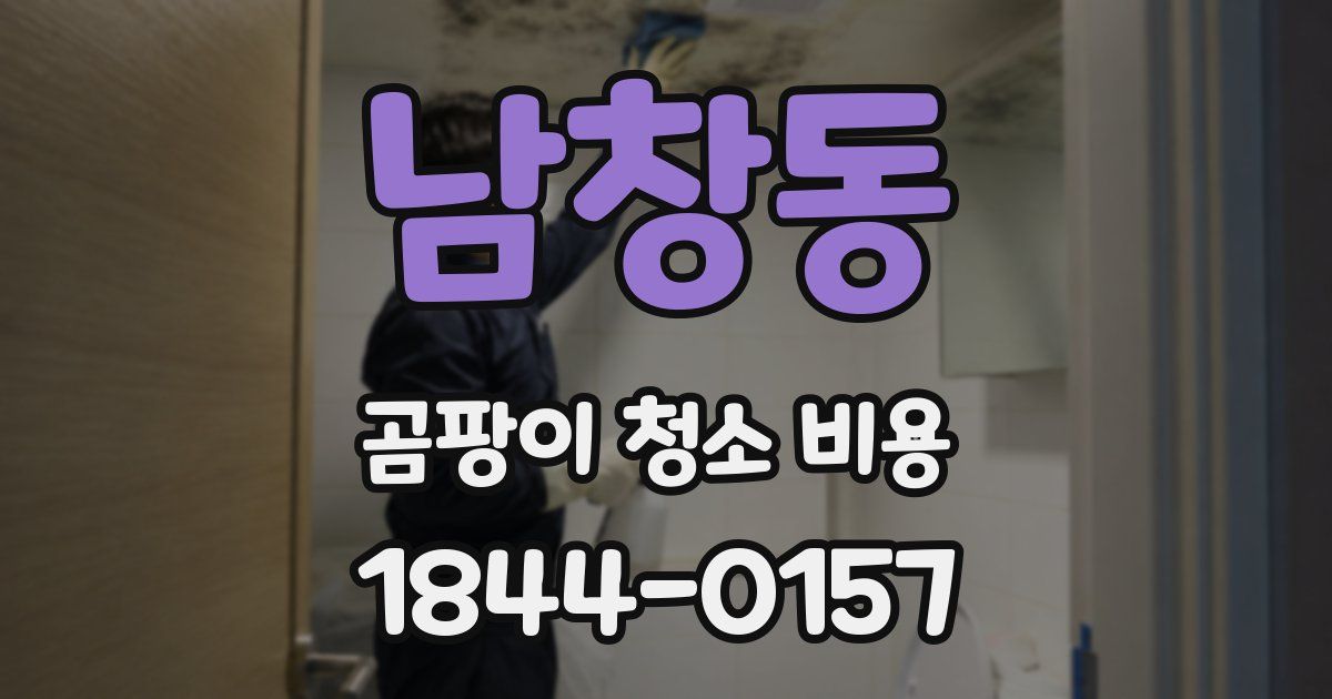 남창동 곰팡이 청소 비용
