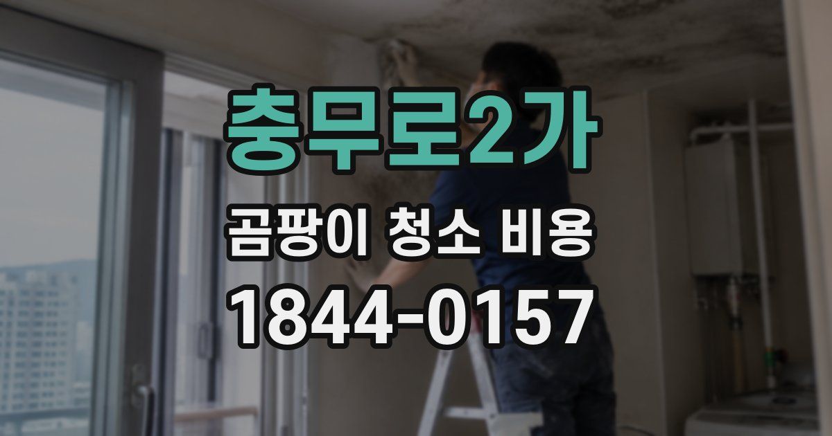 충무로2가 곰팡이 청소 비용