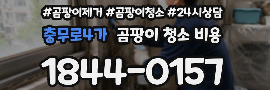충무로4가 곰팡이 청소 비용
