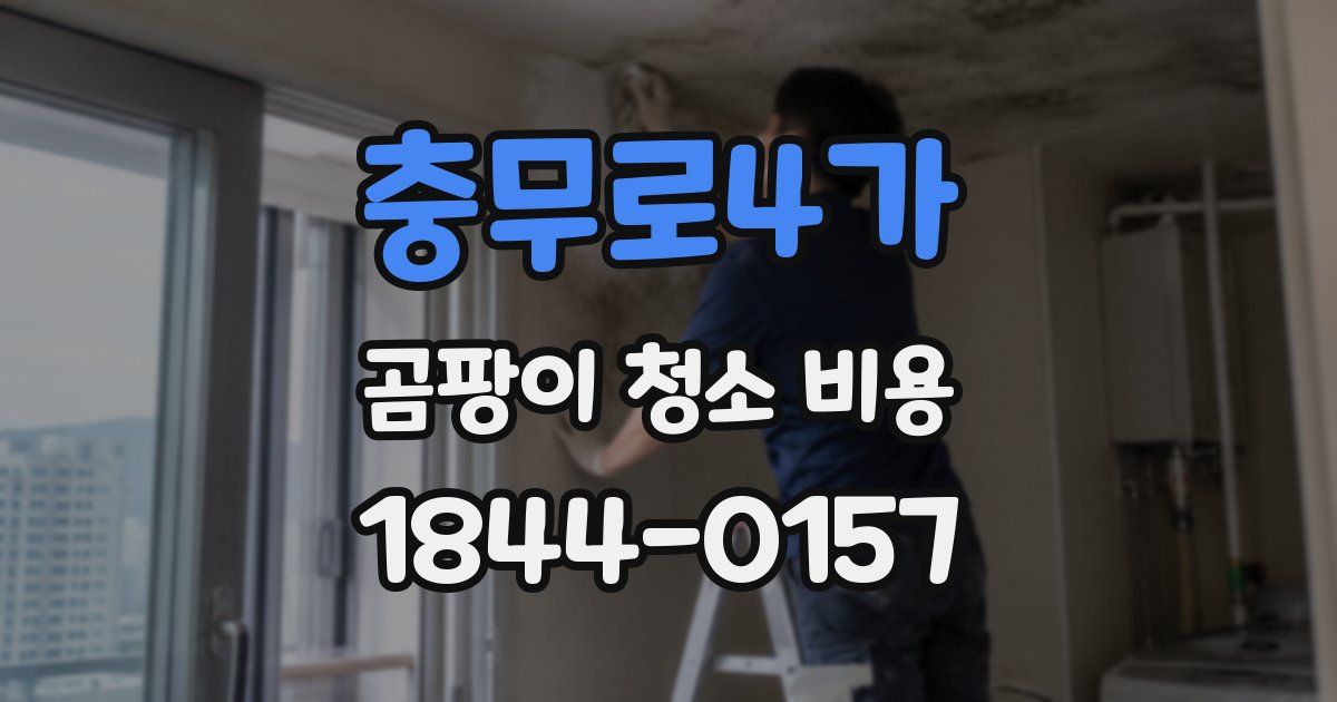 충무로4가 곰팡이 청소 비용