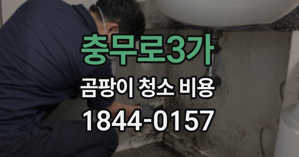 충무로3가 곰팡이 청소 비용