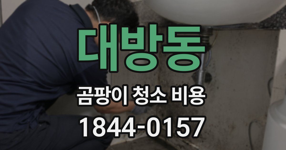 대방동 곰팡이 청소 비용