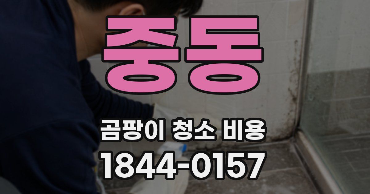 중동 곰팡이 청소 비용