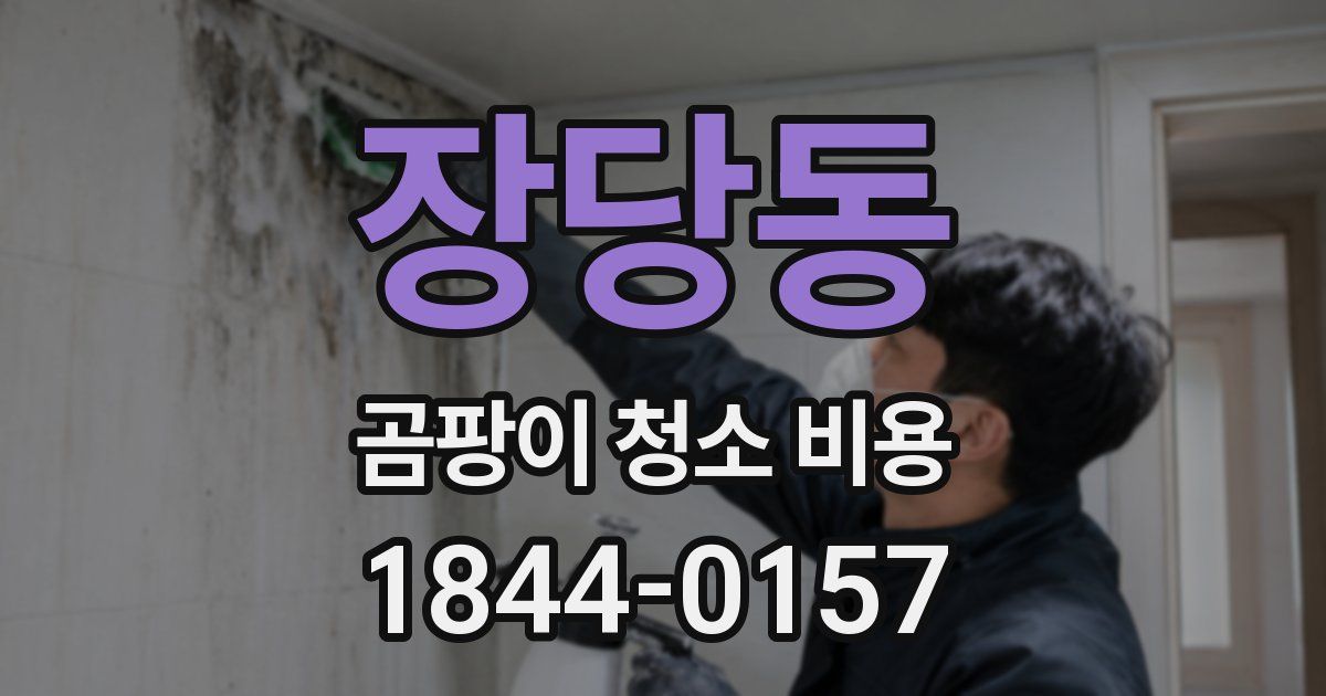장당동 곰팡이 청소 비용