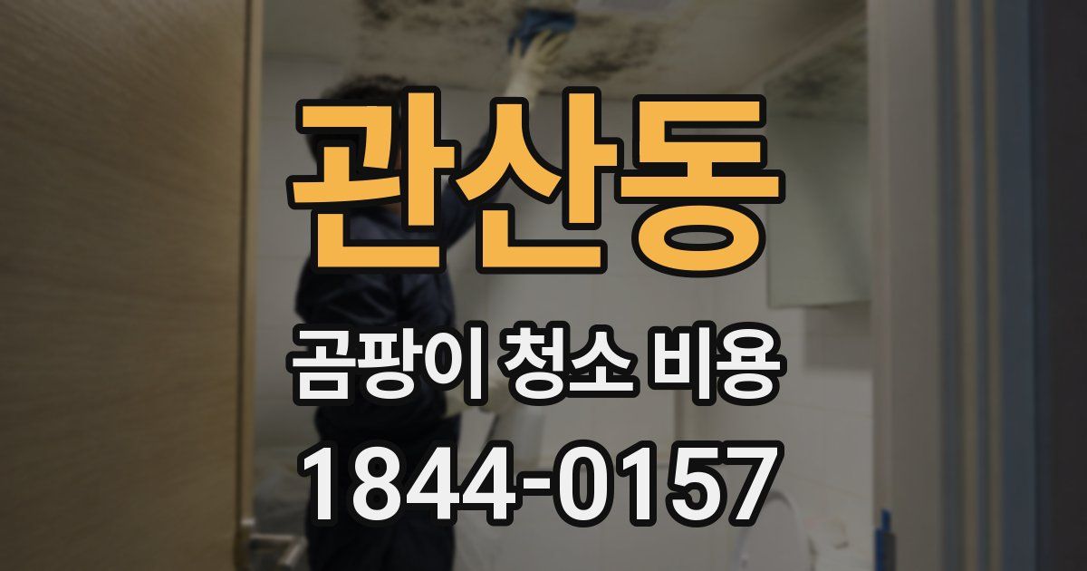 관산동 곰팡이 청소 비용