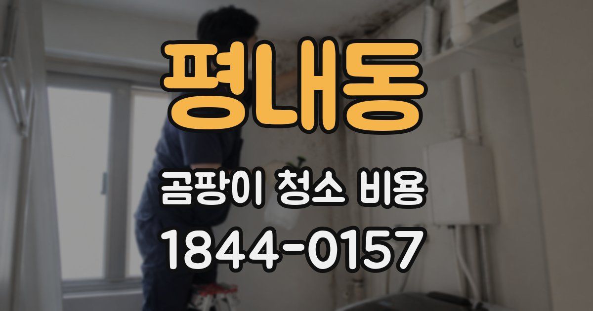 평내동 곰팡이 청소 비용