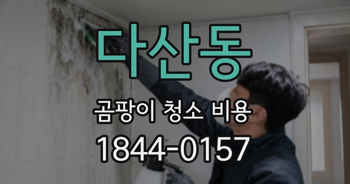 다산동 곰팡이 청소 비용