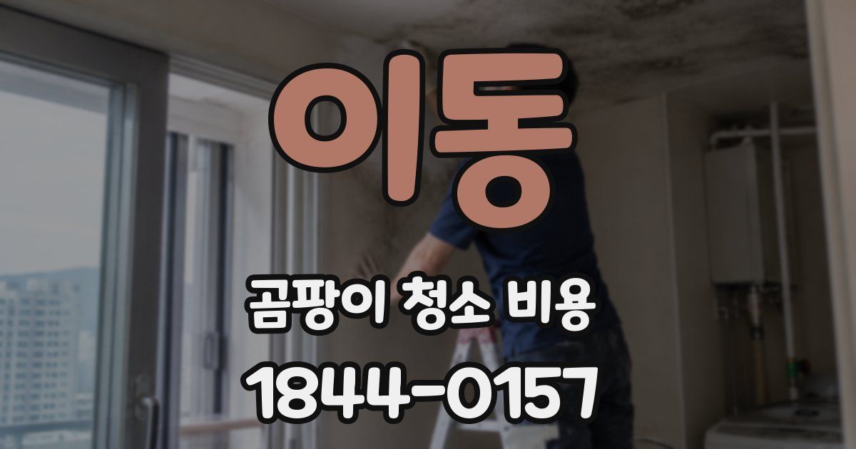 이동 곰팡이 청소 비용
