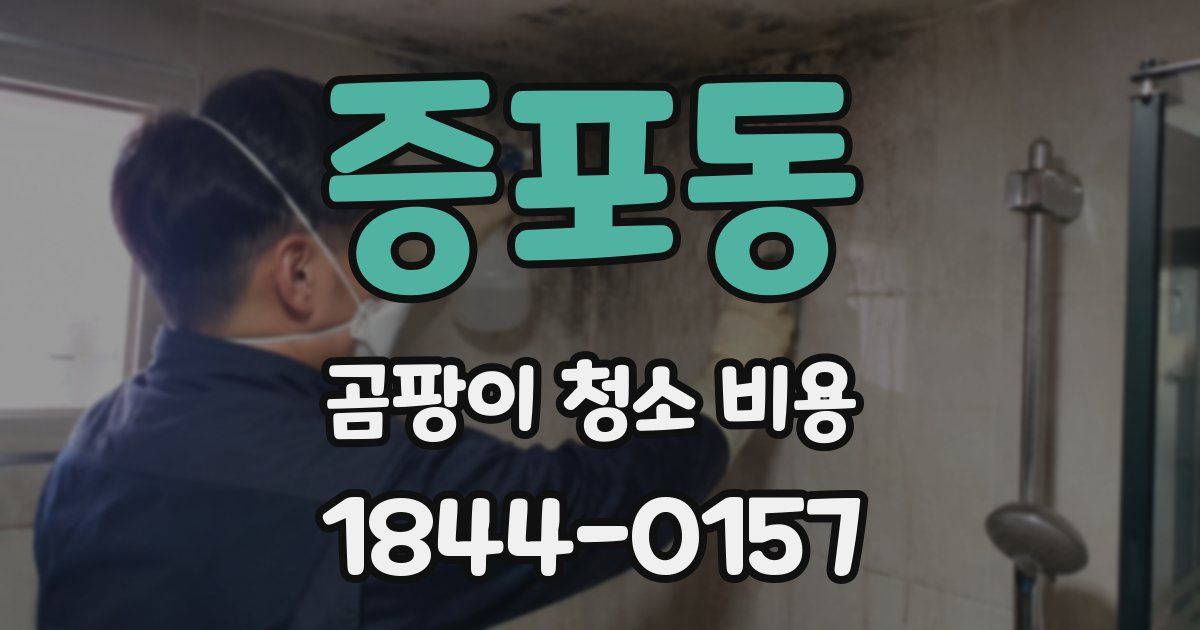 증포동 곰팡이 청소 비용