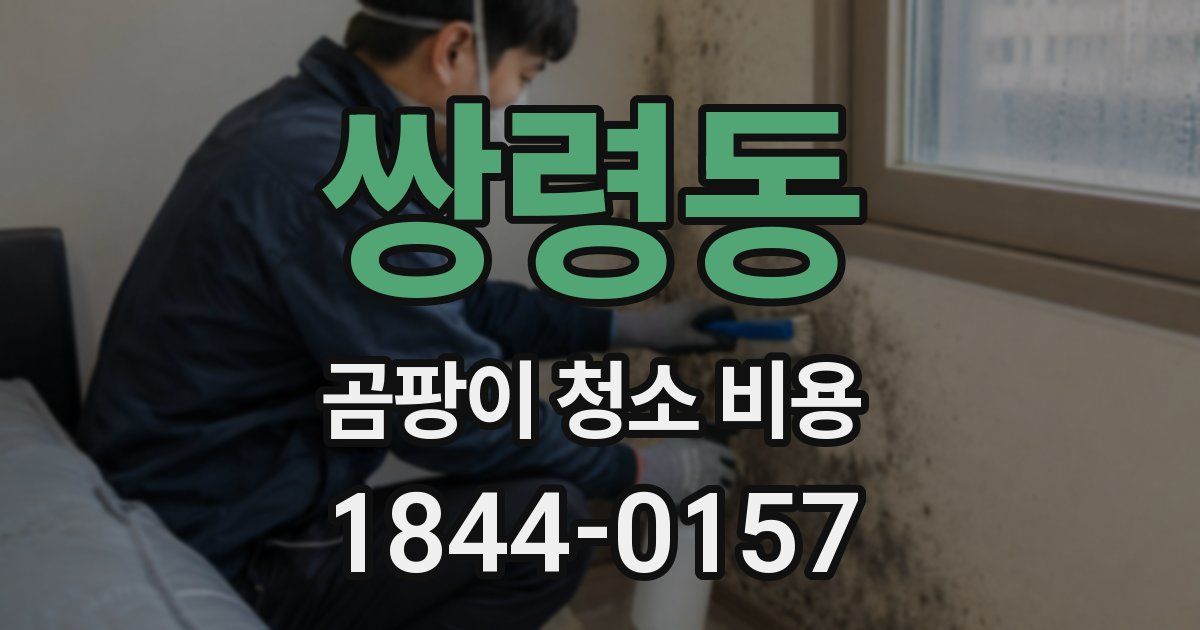 쌍령동 곰팡이 청소 비용