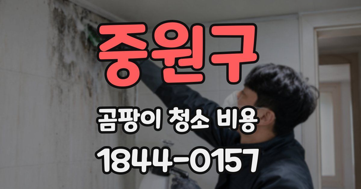 중원구 곰팡이 청소 비용