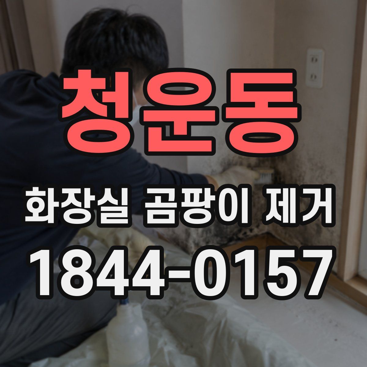 청운동 화장실 곰팡이 제거