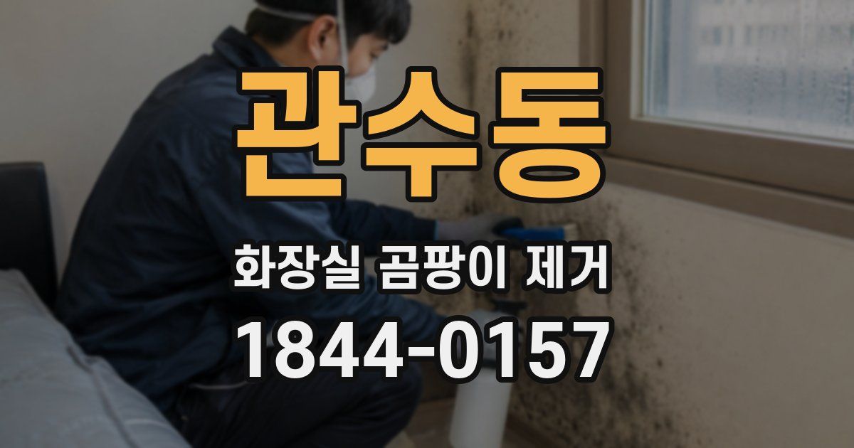 관수동 화장실 곰팡이 제거