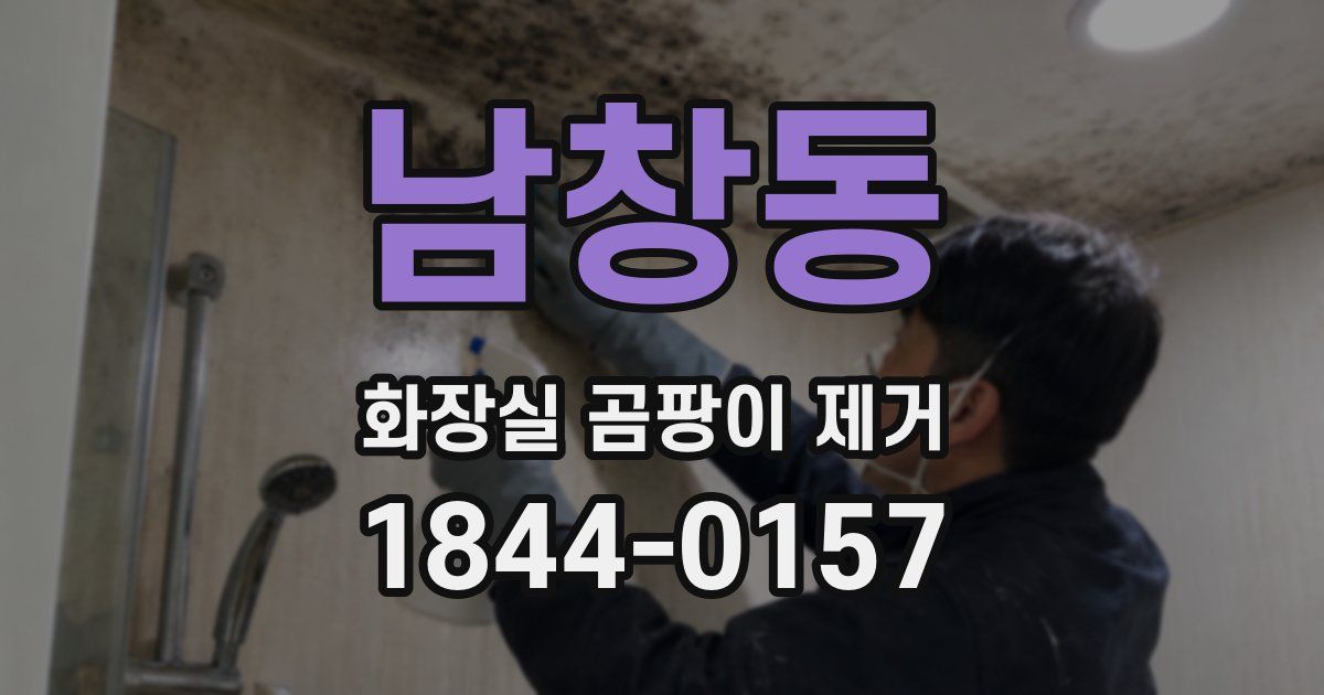 남창동 화장실 곰팡이 제거