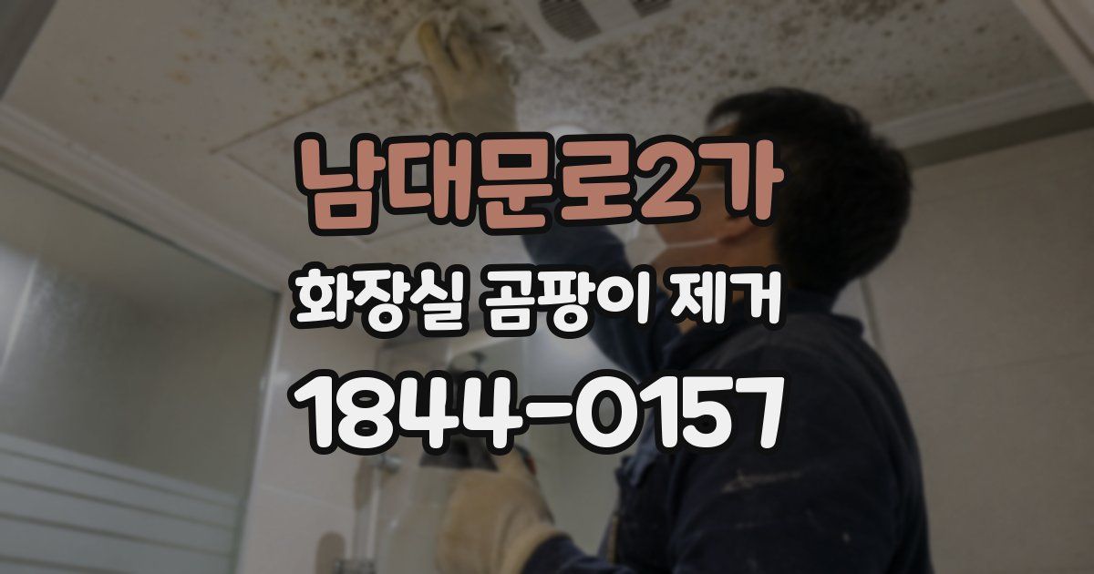 남대문로2가 화장실 곰팡이 제거
