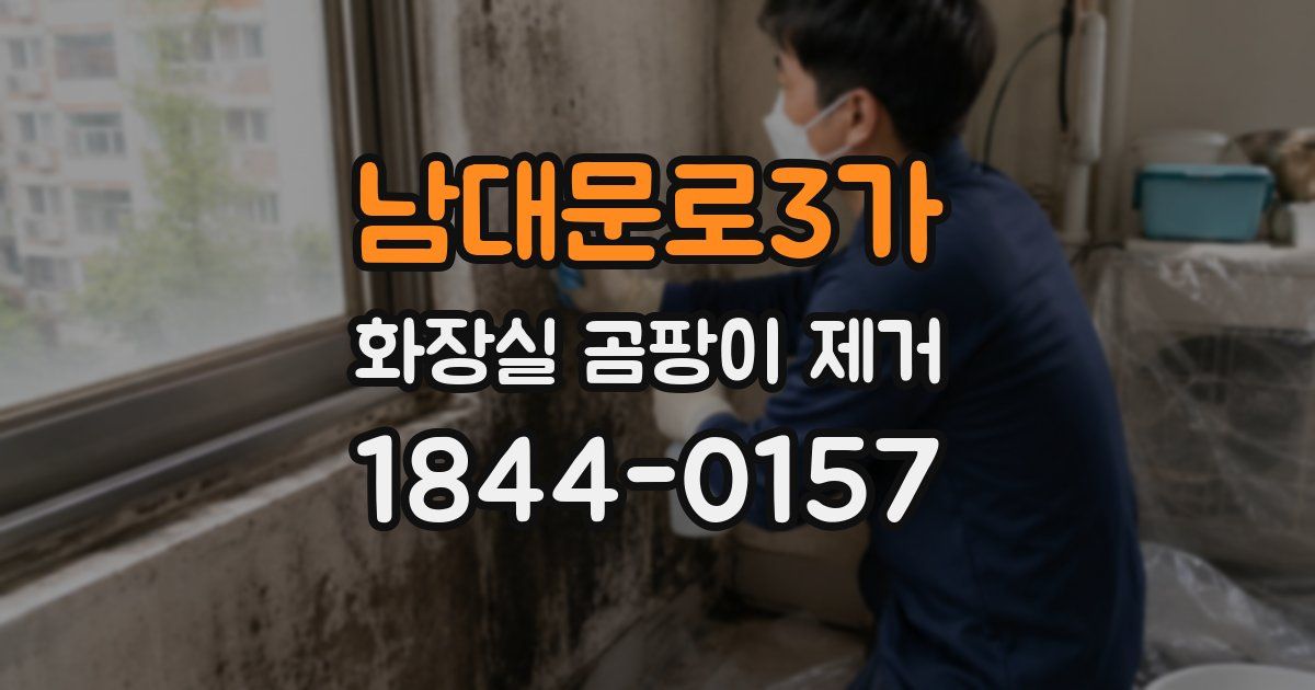 남대문로3가 화장실 곰팡이 제거