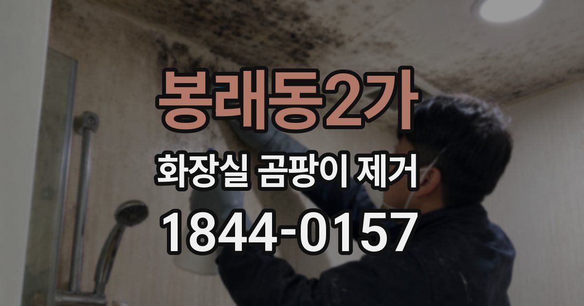 봉래동2가 화장실 곰팡이 제거