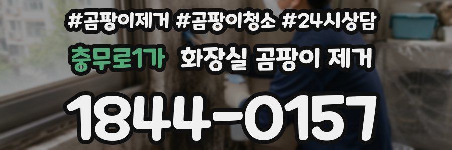 충무로1가 화장실 곰팡이 제거