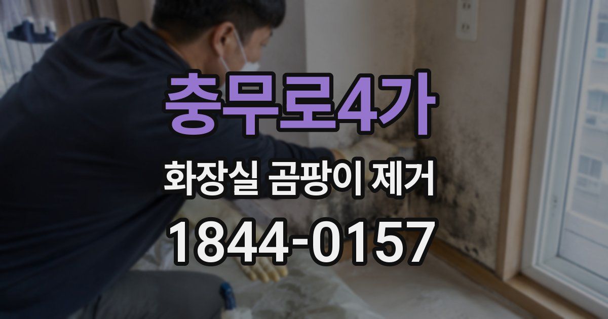 충무로4가 화장실 곰팡이 제거