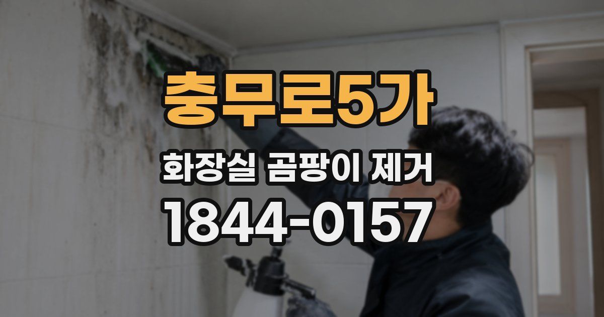 충무로5가 화장실 곰팡이 제거