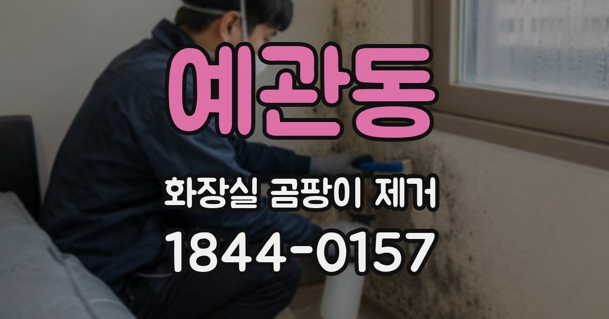예관동 화장실 곰팡이 제거
