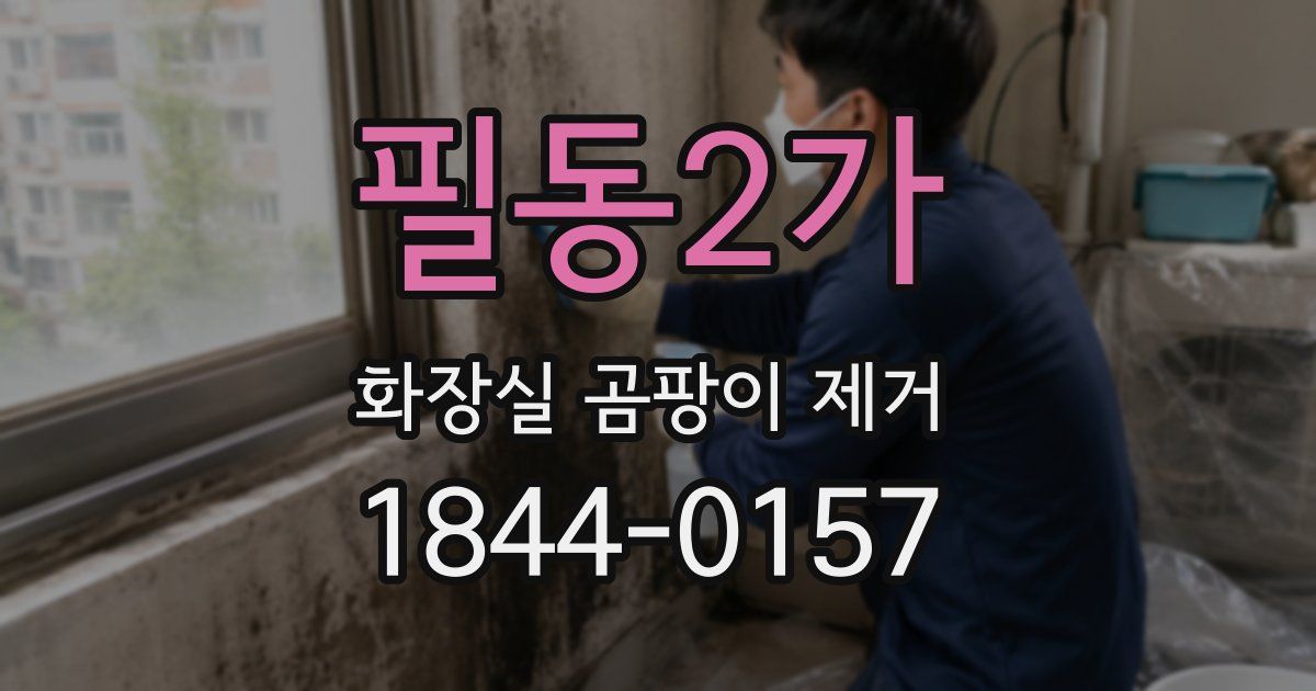필동2가 화장실 곰팡이 제거