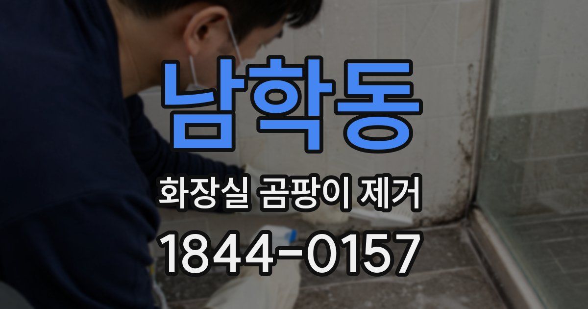 남학동 화장실 곰팡이 제거