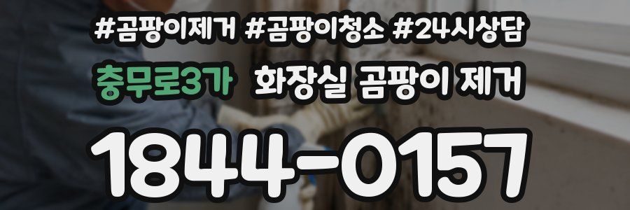 충무로3가 화장실 곰팡이 제거