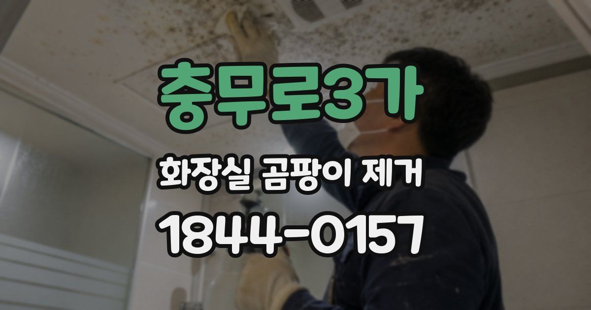 충무로3가 화장실 곰팡이 제거