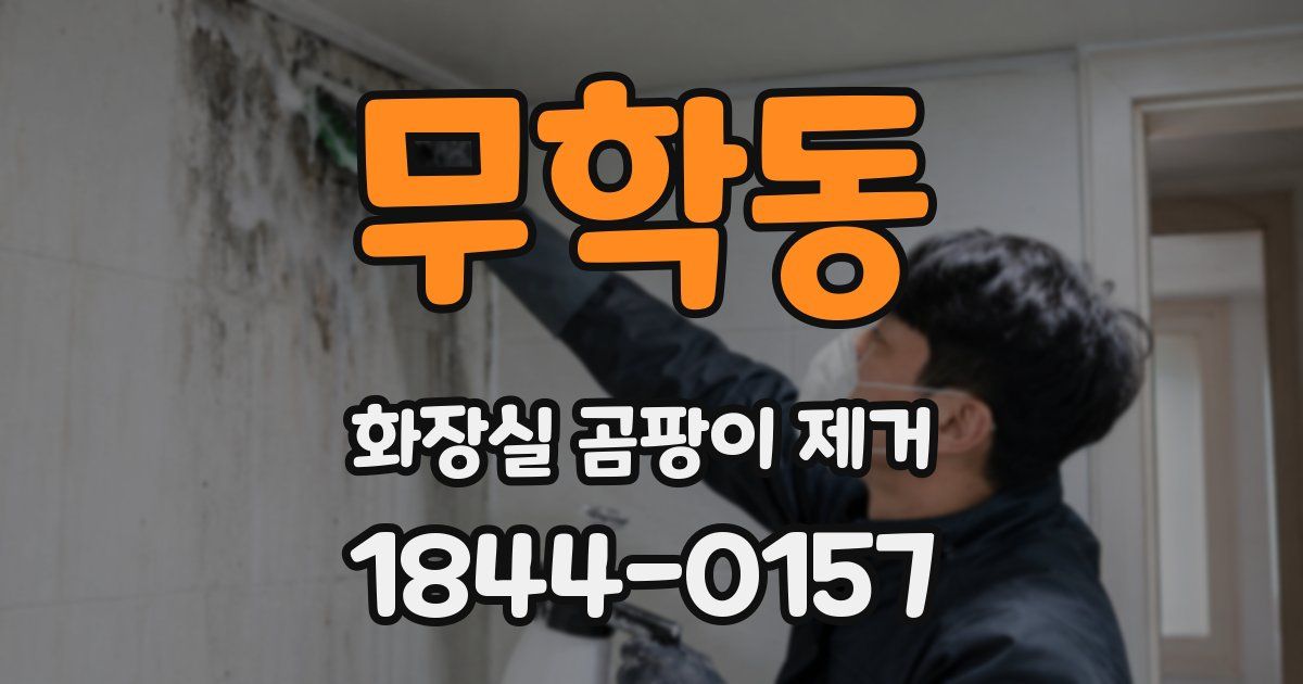 무학동 화장실 곰팡이 제거