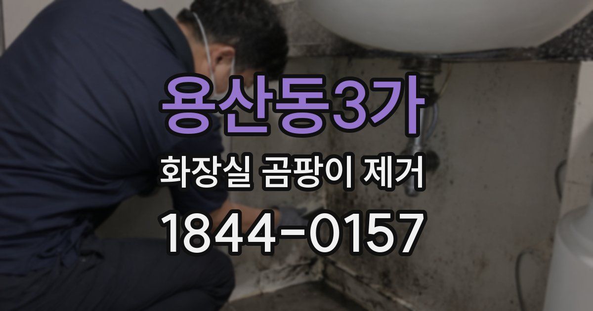 용산동3가 화장실 곰팡이 제거