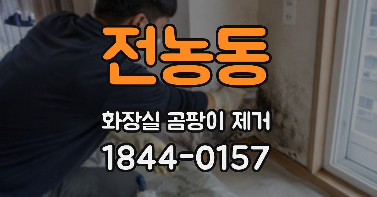 전농동 화장실 곰팡이 제거