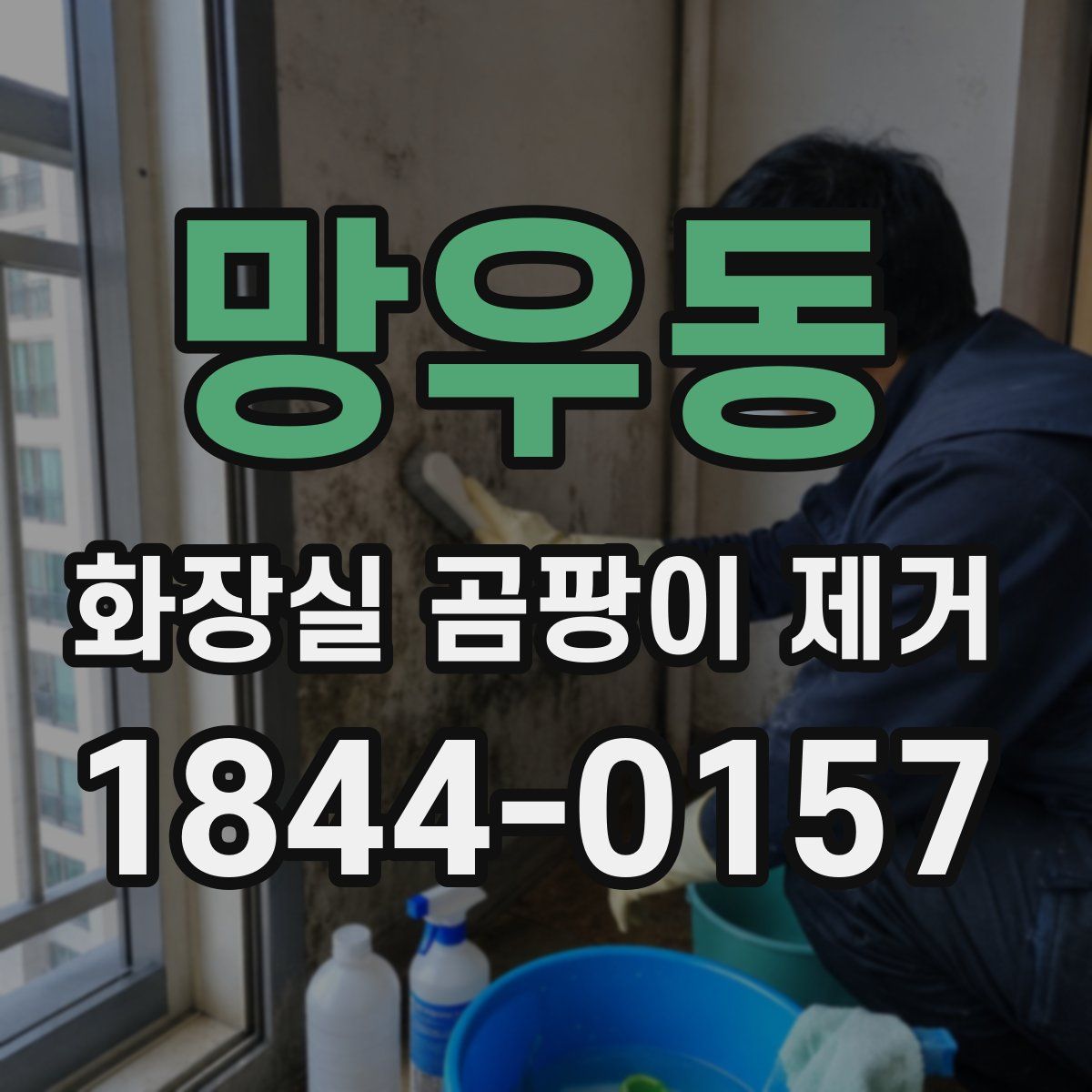 망우동 화장실 곰팡이 제거