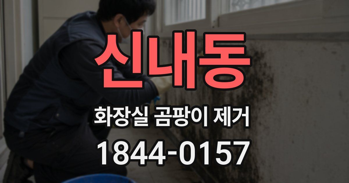 신내동 화장실 곰팡이 제거