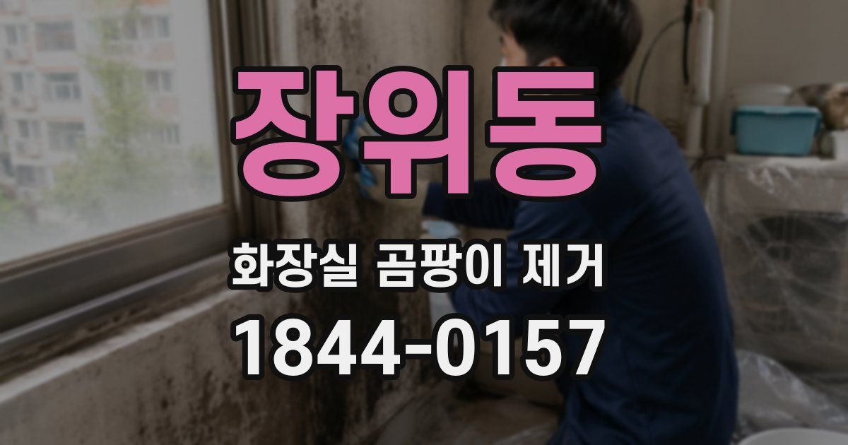 장위동 화장실 곰팡이 제거