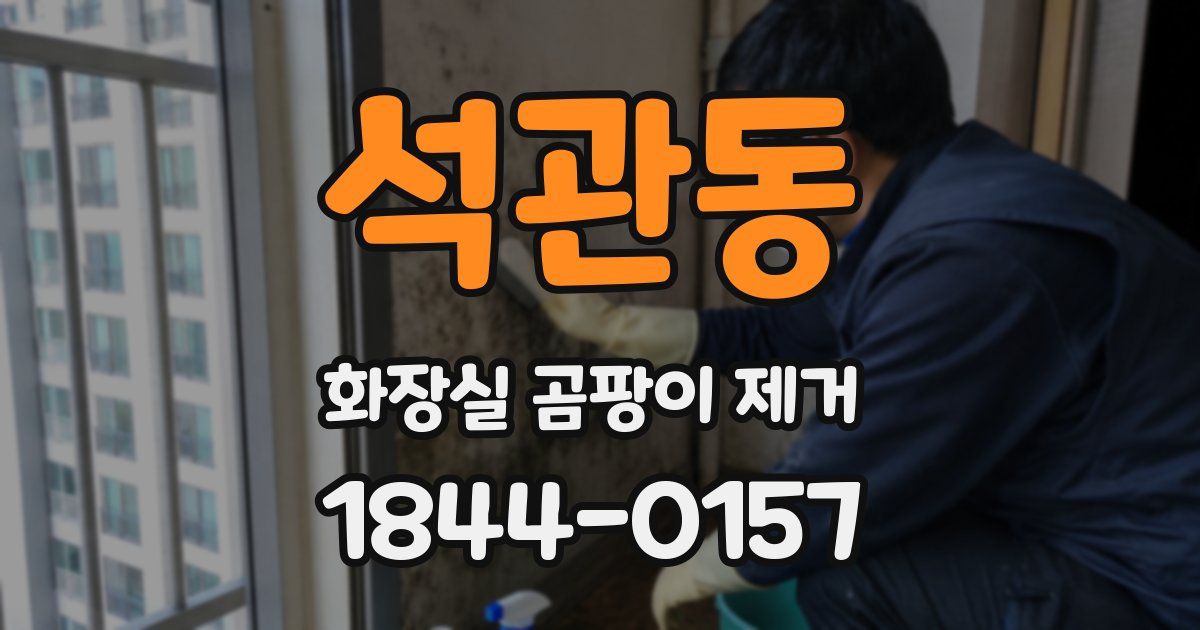 석관동 화장실 곰팡이 제거