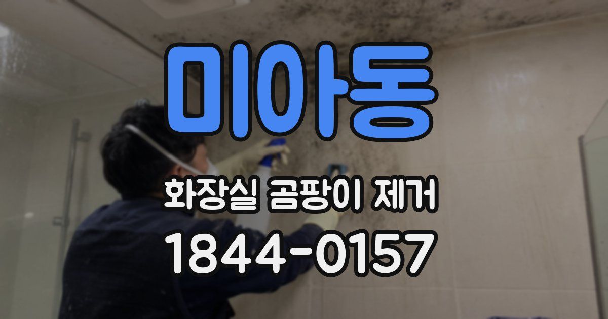 미아동 화장실 곰팡이 제거