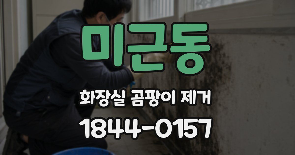 미근동 화장실 곰팡이 제거
