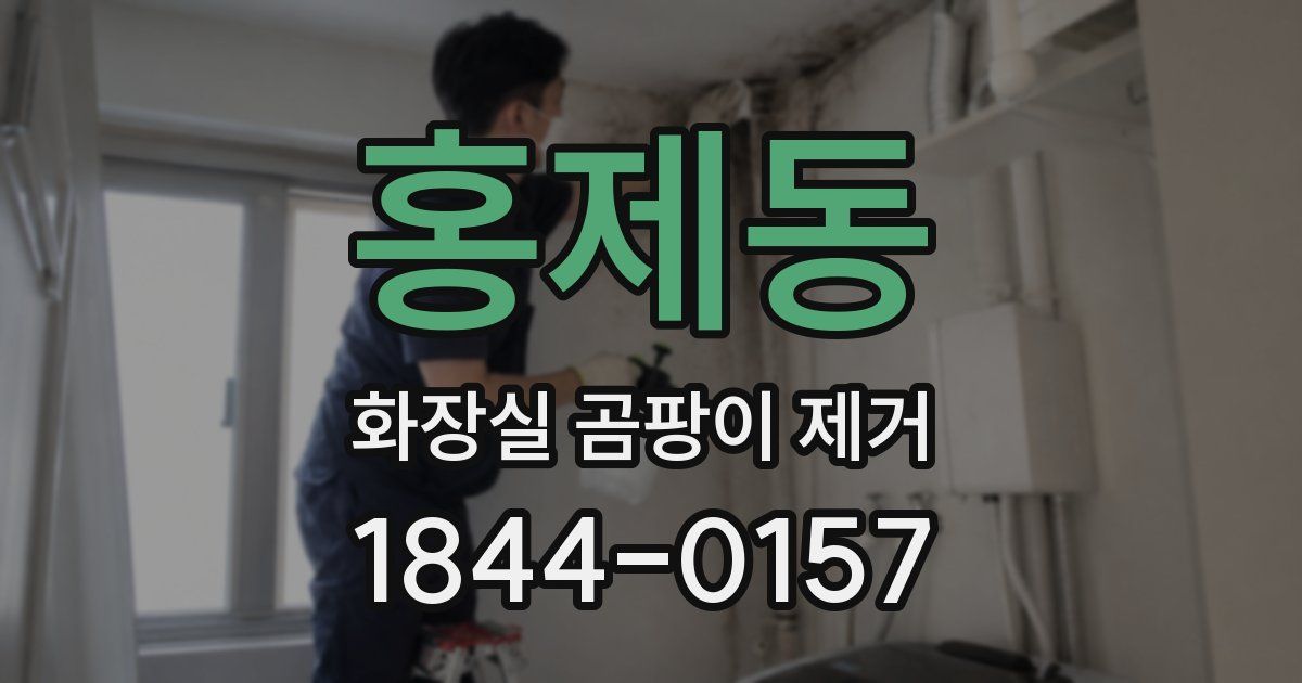 홍제동 화장실 곰팡이 제거