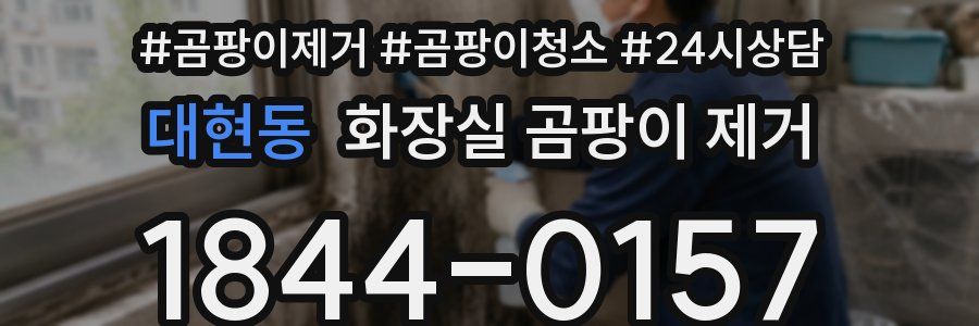 대현동 화장실 곰팡이 제거
